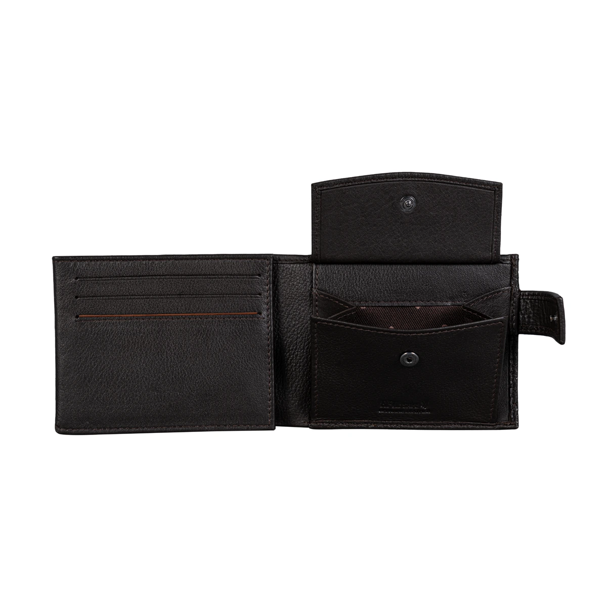 Carteira de Homem em Pele com Porta-moedas e Anti-RFID