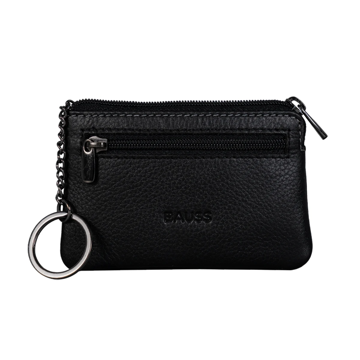 Porta-moedas em Pele com Porta-chaves