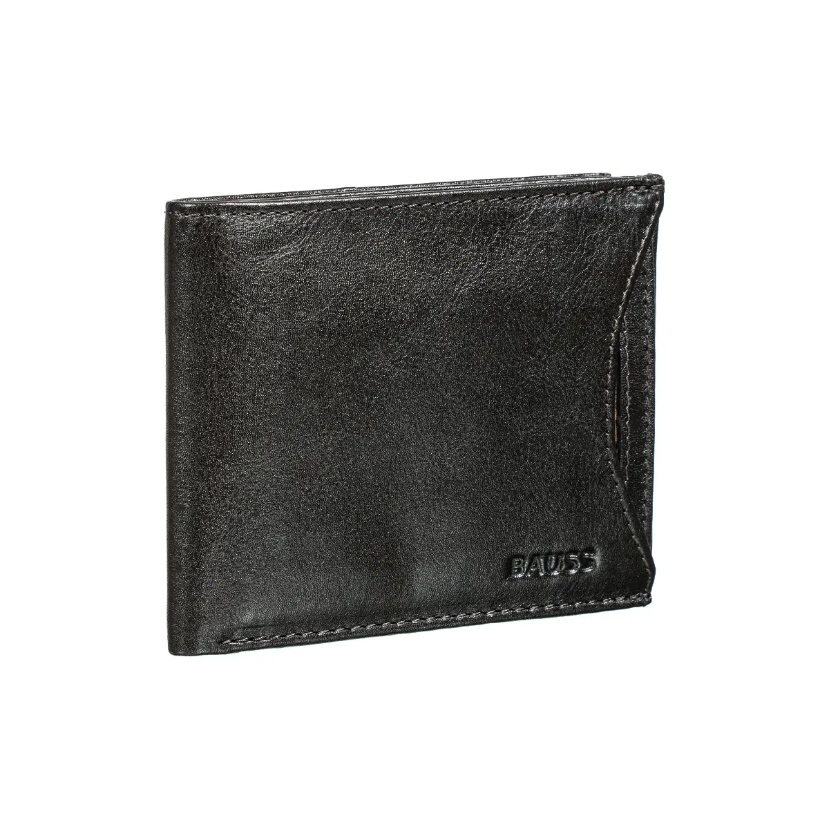 Carteira em Pele com Porta-Cartões Amovível e Porta-moedas