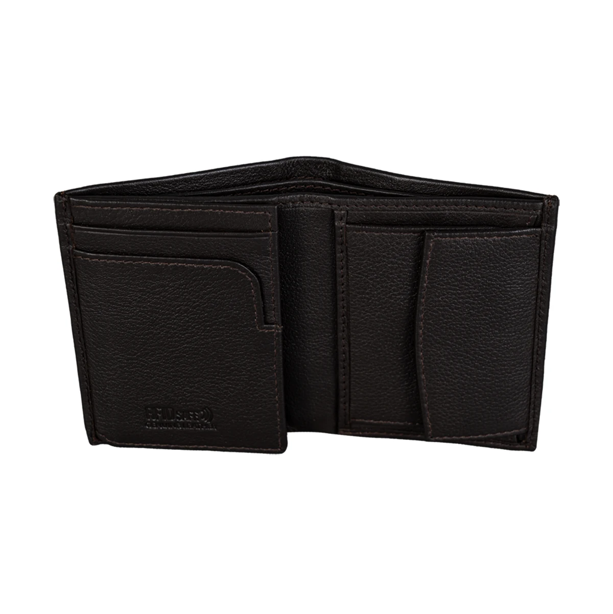 Leather Wallet for Men with Coin Pocket and Anti-RFID