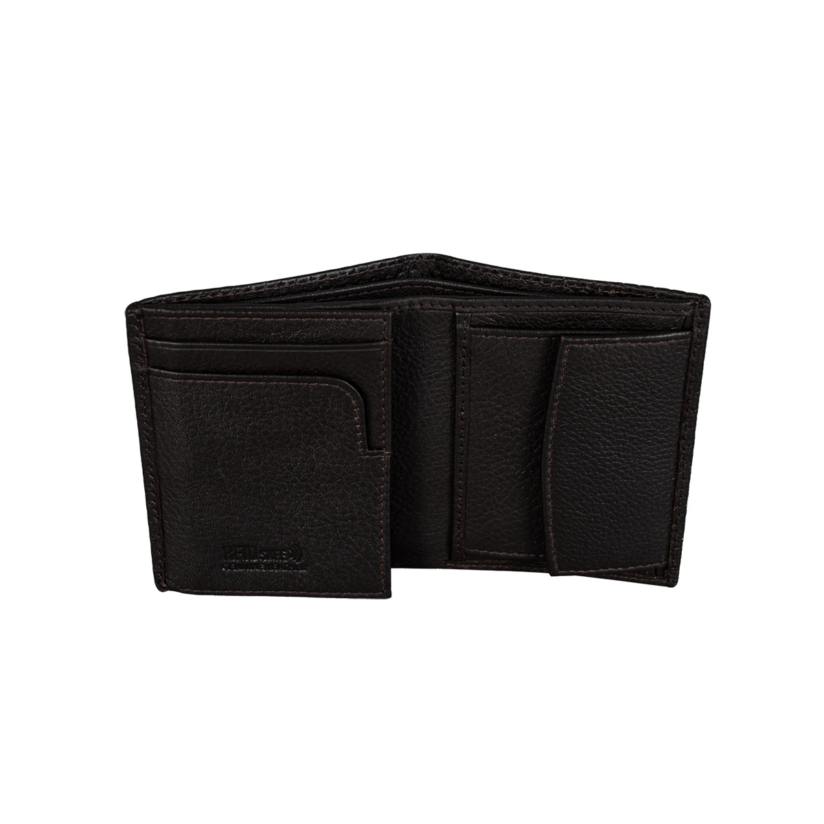 Leather Wallet for Men with Coin Pocket and Anti-RFID