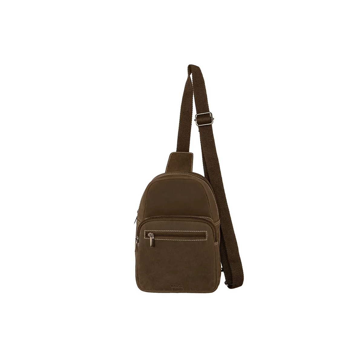 Bolsa Tiracolo de Homem em Pele com Fecho Interior